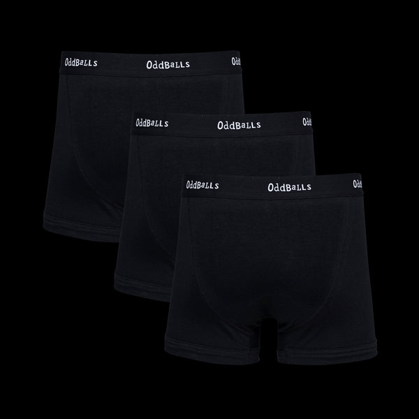 Classic Black Bundle - Mens Boxer Shorts 3 Pack Bundle