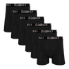 Classic Black Bundle - Men's Bamboo Boxer Shorts 6 Pack Bundle