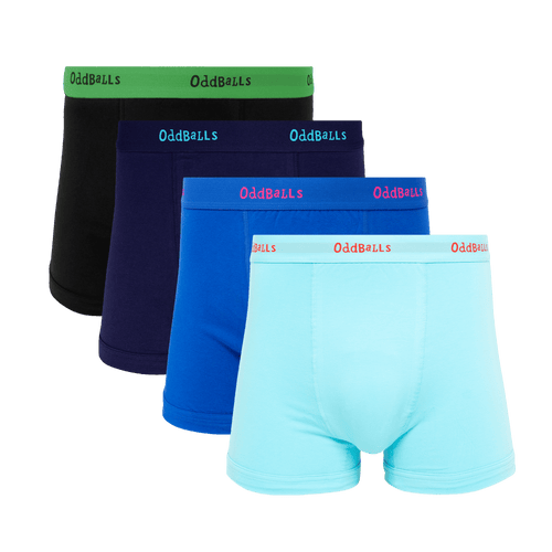 Basic Bottoms Bundle - Mens Boxer Shorts 4 Pack