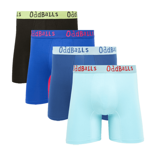 Basic Bottoms Bundle - Mens Bamboo Boxer Shorts 4 Pack Bundle