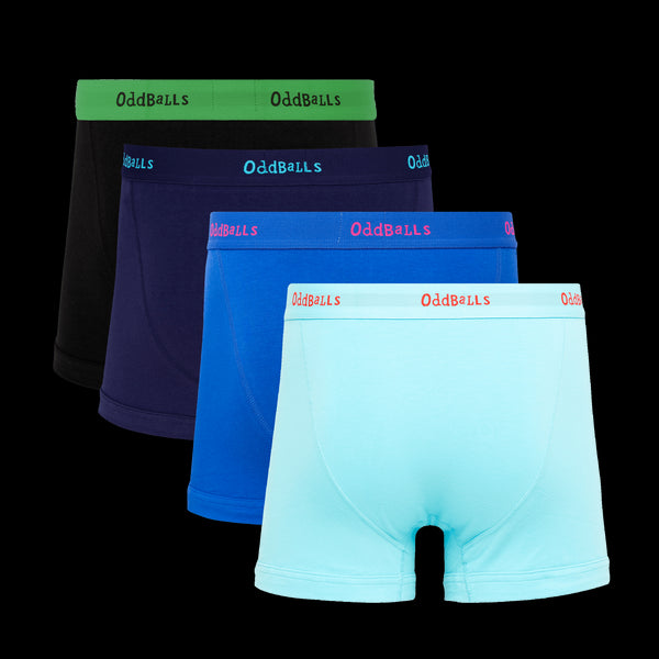 Basic Bottoms Bundle - Mens Boxer Shorts 4 Pack