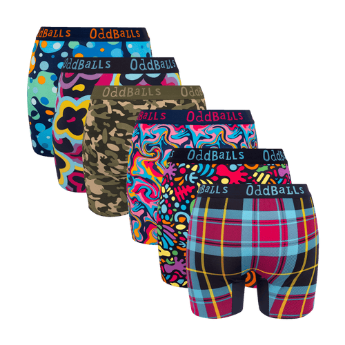 Collector's Bundle - Ladies Bamboo Boxer Shorts 6 Pack Bundle