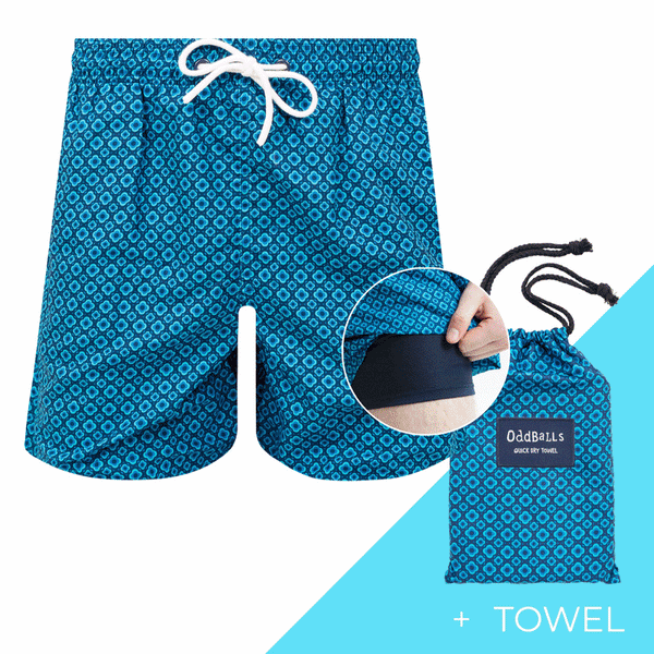 Men's Compression Swim Shorts & Towel Bundle
