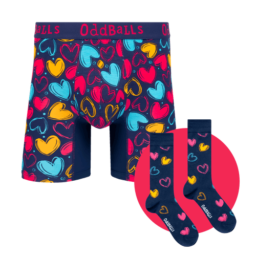 Cupid Bundle - Mens Bamboo Boxer Shorts & Sock