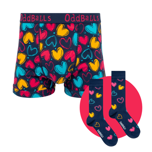 Cupid Bundle - Mens Boxer Shorts & Sock