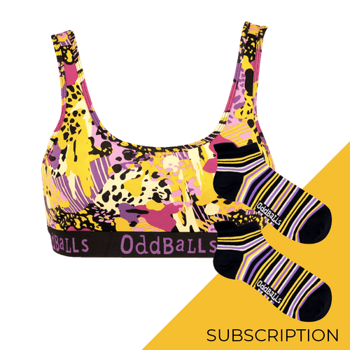 Women's Patterned Bralette Subscription - Monthly (Free Socks + Free Delivery!)