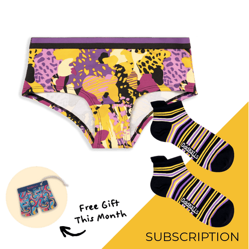 Girlies Girls Knickers Subscription - 12 Month Prepaid (Free Socks + Free Delivery!)