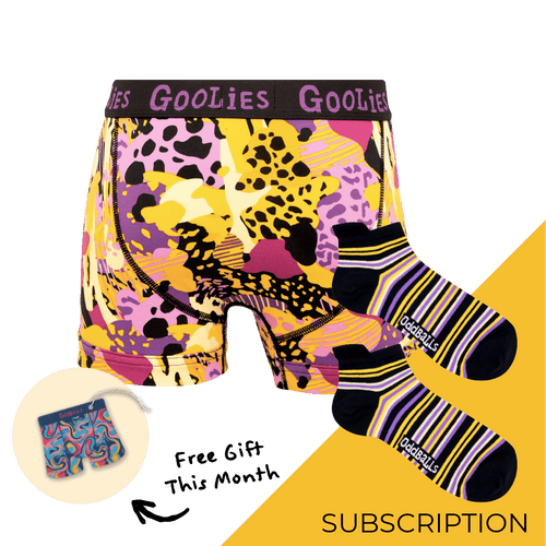 Goolies' Boys Boxer Shorts Subscription - 12 Months Prepaid (Free Socks + Free Delivery!)