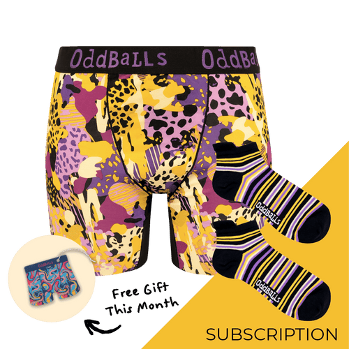 Women's Patterned Bamboo Boxer Shorts Subscription - Monthly (Free Socks + Free Delivery!)