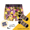 Women's Patterned Cotton Boxer Shorts Subscription - Monthly (Free Socks + Free Delivery!)