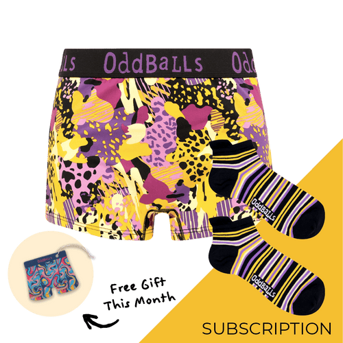 Women's Patterned Cotton Boxer Shorts Subscription - 6 Months Prepaid (Free Socks + Free Delivery!)