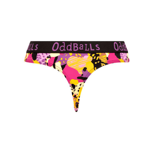 Women's Patterned Thong Subscription - 3 Month Prepaid (Free Socks + Free Delivery!)