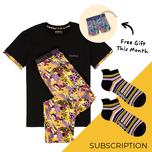 Men's Long Pyjamas Set Subscription - Monthly Pyjamas (Free Socks + Free Delivery!)