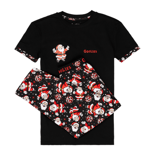 Disco Santa - Kids Long Pyjamas Set (T-Shirt & Trousers)