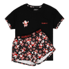 Disco Santa - Women's Short Pyjamas Set (T-Shirt & Shorts)