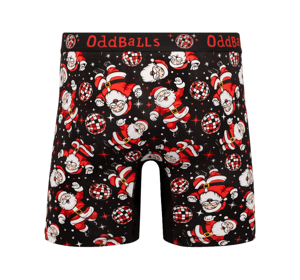 Disco Santa - Mens Bamboo Boxer Shorts