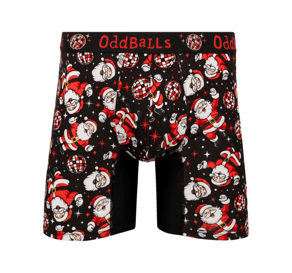 Disco Santa - Mens Bamboo Boxer Shorts