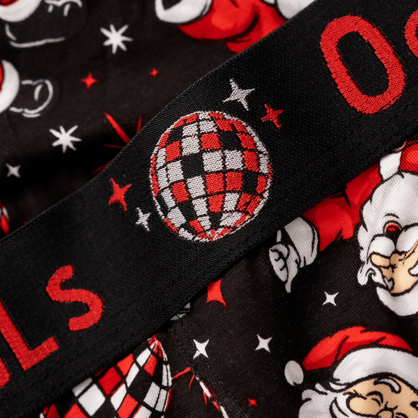 Disco Santa Bundle - Mens Bamboo Boxer Shorts & Matching Socks