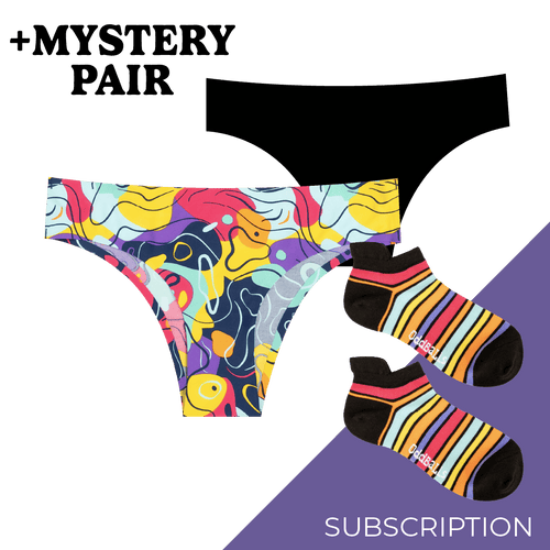 Women's Brazilian Seamless Briefs Subscription - 3 Months Prepaid (Free Socks + Free Delivery!)