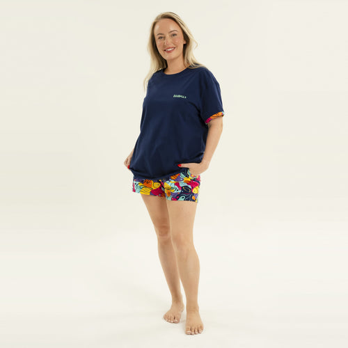 Doodle - Women's Short Pyjamas Set (T-Shirt & Shorts)