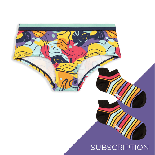 Girlies Girls Knickers Subscription - Monthly (Free Socks + Free Delivery!)