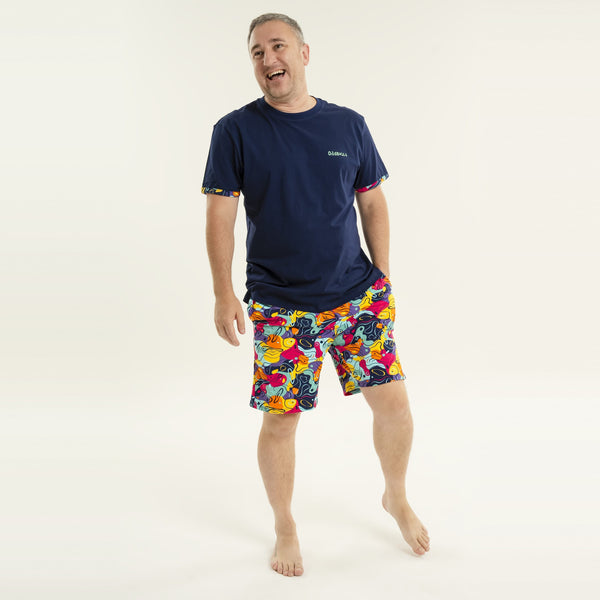 Doodle - Men's Short Pyjamas Set (T-Shirt & Shorts)