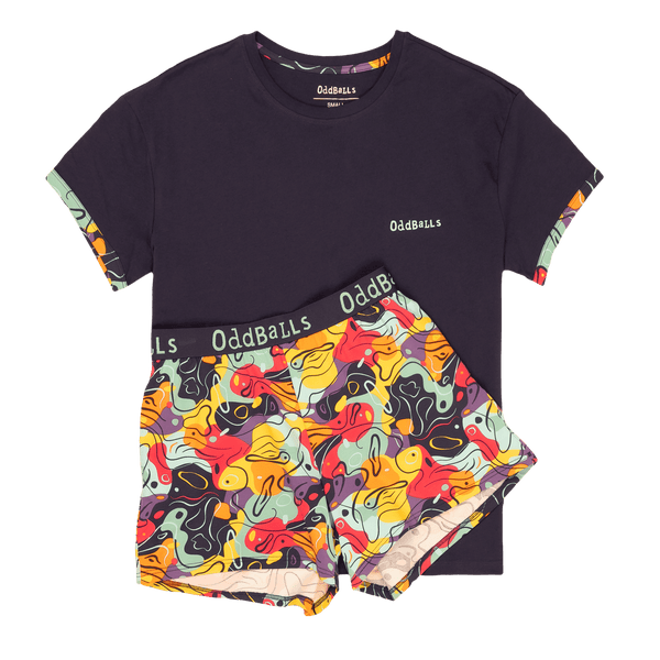 Doodle - Women's Short Pyjamas Set (T-Shirt & Shorts)