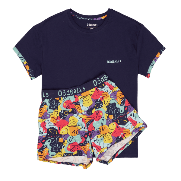 Doodle - Women's Short Pyjamas Set (T-Shirt & Shorts)
