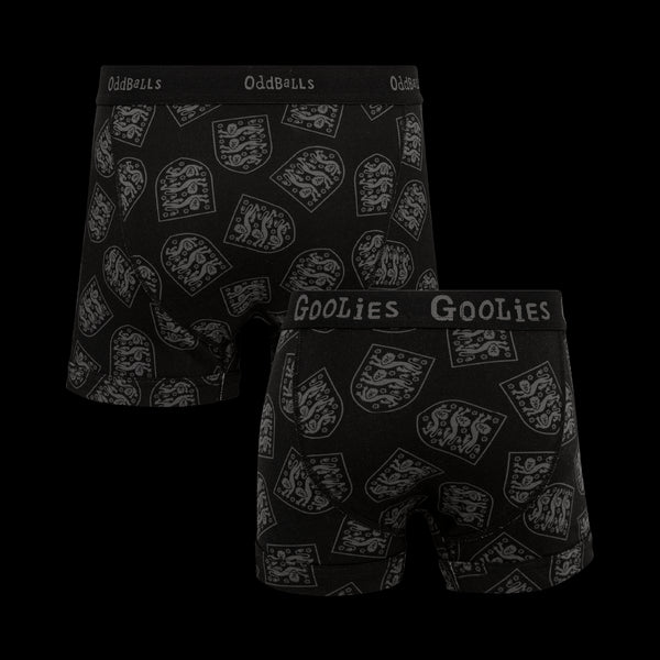 England FA Black - Dad & Lad Boxer Shorts Bundle