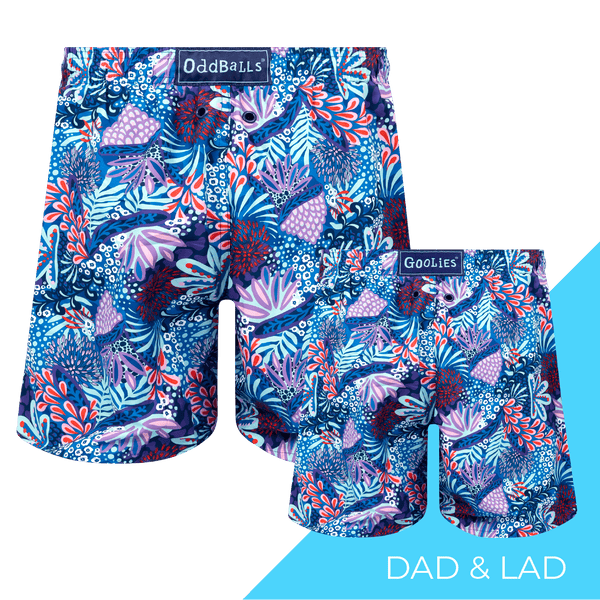 Coral - Dad & Lad Swim Shorts Bundle