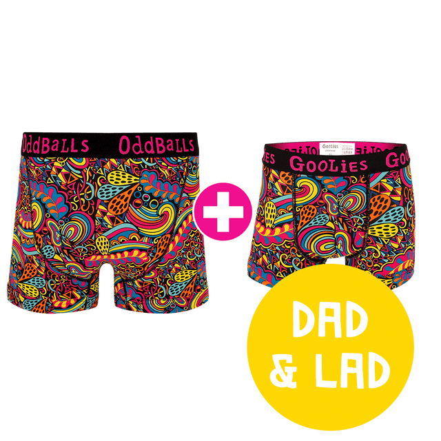 Enchanted Dad & Lad Bundle - Mens Boxer Shorts & Kids Boxer Shorts Bundle