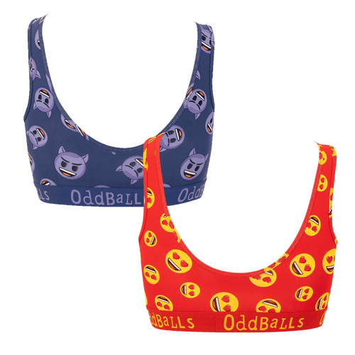 Devil & Love Heart Eyes Bundle - Ladies Bralette 2 Pack Bundle