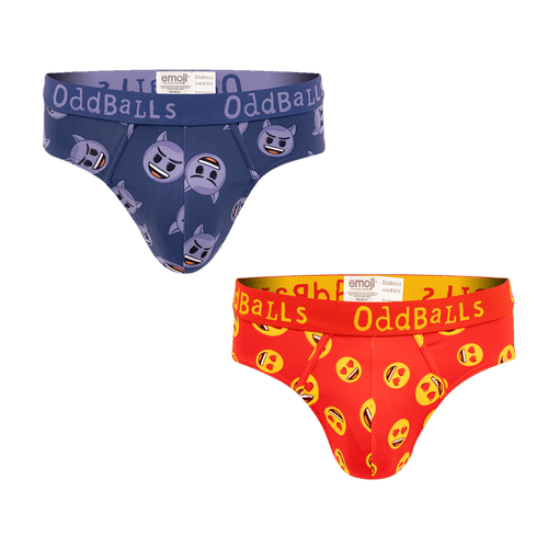 Devil & Heart Eyes Bundle - Mens Cotton Briefs 2 Pack Bundle