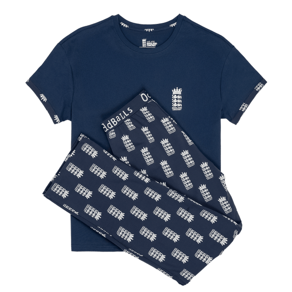 England Cricket - Women's Long Pyjamas Set (T-Shirt & Trousers)