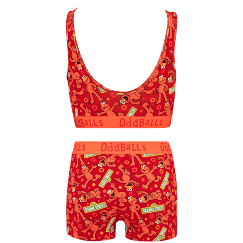 Elmo Bundle - Womens Bralette & Boxers Matching Set