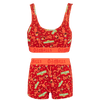 Elmo Bundle - Womens Bralette & Boxers Matching Set front