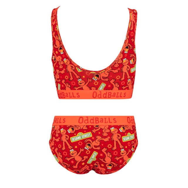 Elmo Bundle - Womens Bralette & Briefs Matching Set