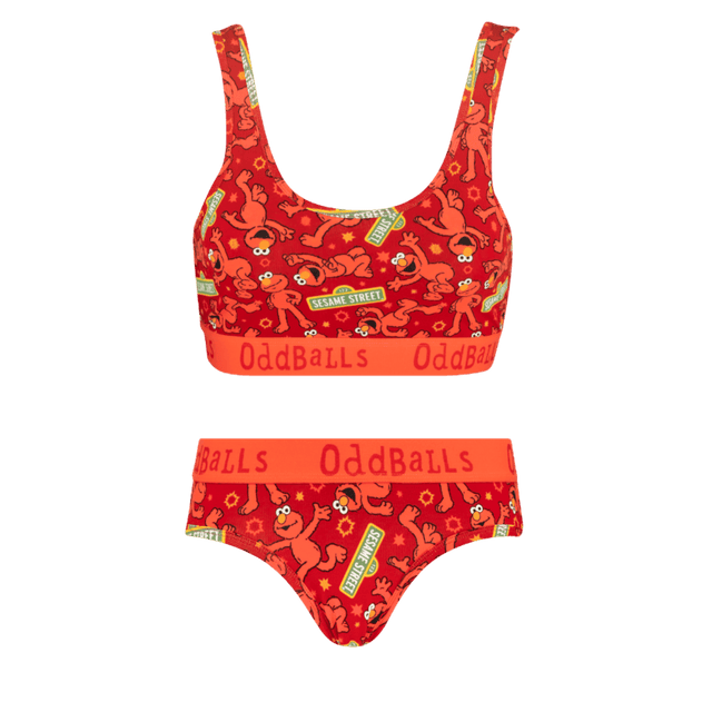 Elmo Bundle - Womens Bralette & Briefs Matching Set