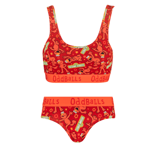 Elmo Bundle - Womens Bralette & Briefs Matching Set