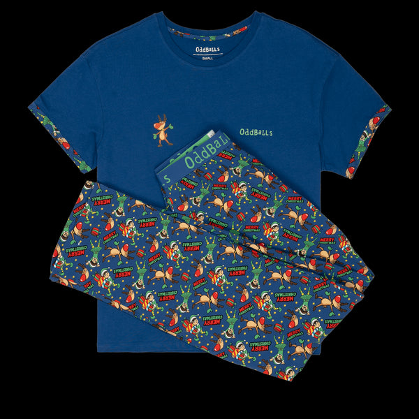 Rudolph - Women's Long Pyjamas Set (T-Shirt & Trousers)
