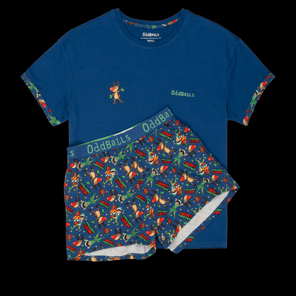 Rudolph - Women's Short Pyjamas Set (T-Shirt & Shorts)