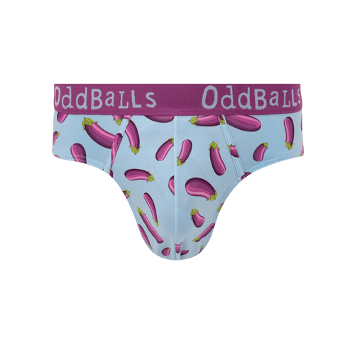 Aubergine - emoji® - Mens Briefs