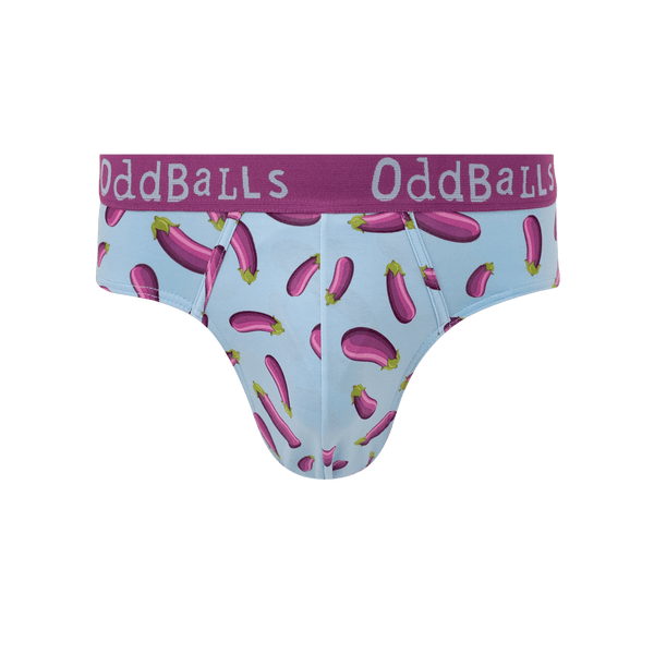 Aubergine - emoji® - Mens Briefs