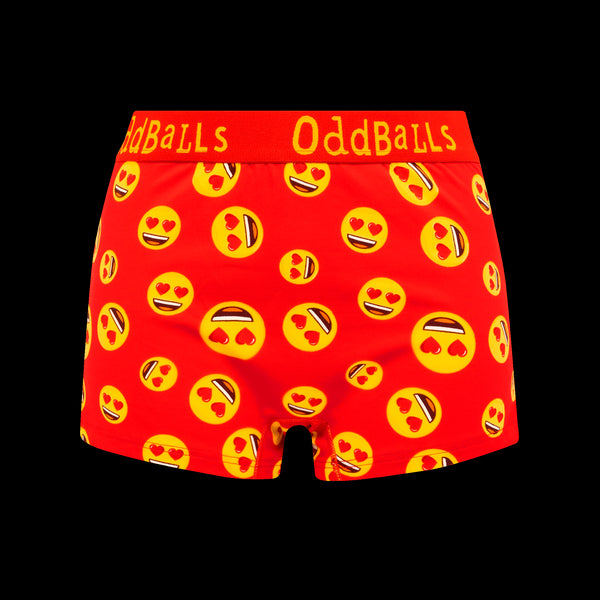 Devil & Love Heart Eyes Bundle - Ladies Boxer Shorts 2 Pack Bundle