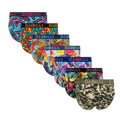 Endless Summer Bundle - Mens Cotton Briefs 7 Pack