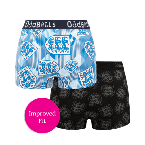 England FA 2025 Bundle - Ladies Boxer Shorts 2 Pack