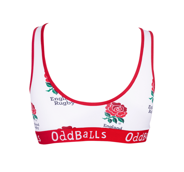 England Rugby - White - Ladies Bralette