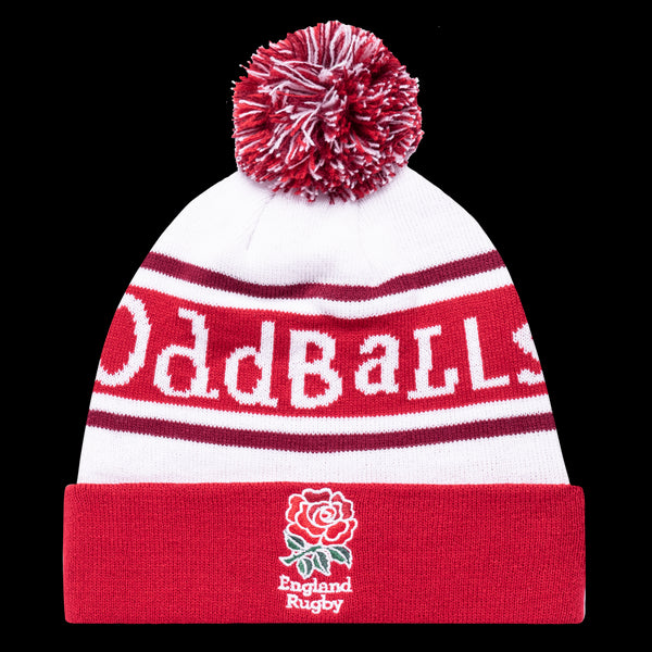 England Rugby White & Red - Bobble Hat