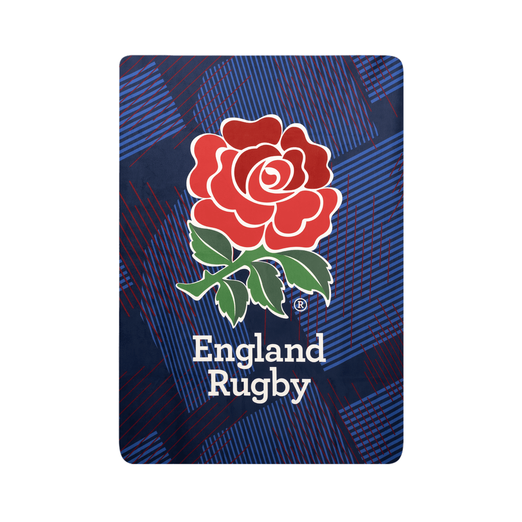 England Rugby Alternate Rose Luxury Sherpa Fleece Blanket