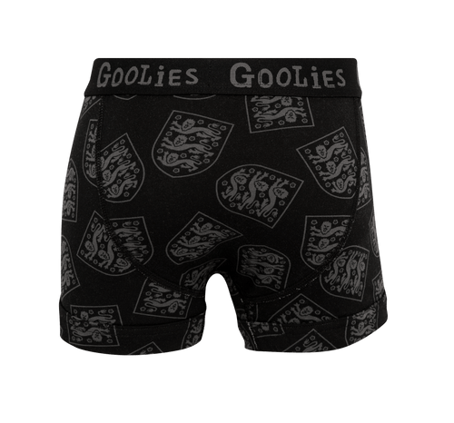 England FA Black - Kids Boxer Shorts - Goolies